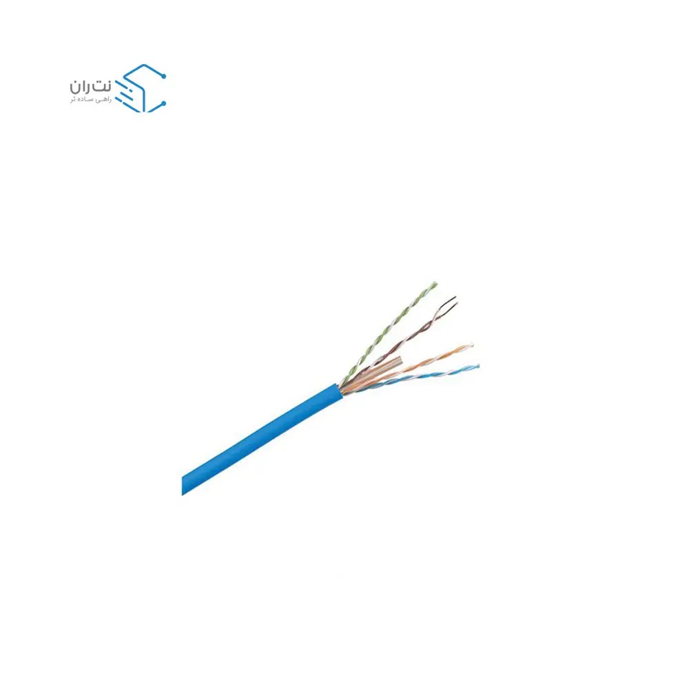 کابل شبکه لگراند Cat6 UTP با روکش PVC حلقه 305 متری بدون تست فلوک تمام مس (حلقه‌ی چوبی)